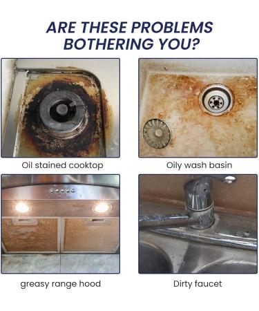 3Pcs Multipurpose Kitchen Cleaner Spray Rinse Free Rust Removal Decontamination Effective Degreaser Home Oil Dirt Cleaning Products - Buy Online on GoSupps.com