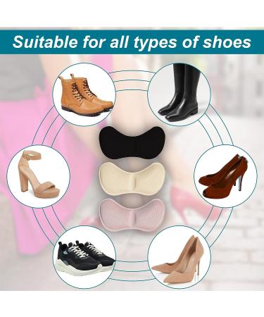 Heel Cushion Inserts for Women's Shoes - 4 Pairs: Protectors for Shoes, Boots, High Heels, Back of Heel - Buy Online on GoSupps.com