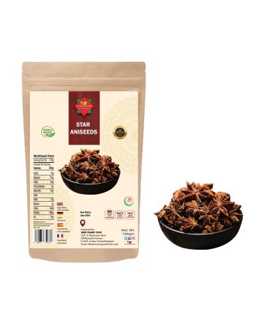 Star Anise (300Gram / 10.58 oz)| Aniseeds | Badiya | Whole Seeds | Premium Quality | Natural | Vegan | Non GMO | No Additives | No Preservatives
