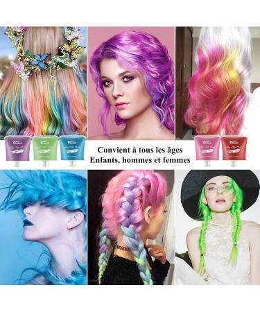 Hair Colour Chalk Comb Hair Dye for Children Temporary Dyeing for Girls Safe Hair Chalk Comb Party Christmas New Year Children Day Halloween Cosplay - Buy Online on GoSupps.com