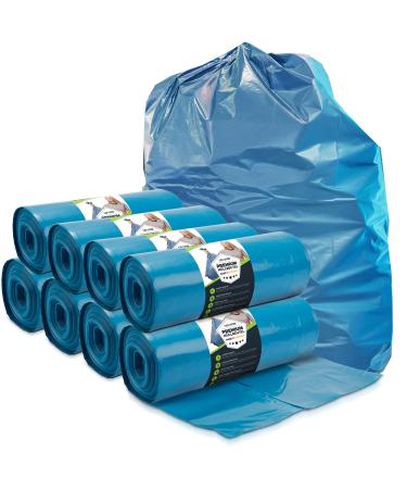 Garbage bags 120l blue 300 pieces - extremely tearproof - waste bags - waste bag xxl - type 100 extra - garbage bag 120 l - 70 - 700x1100 mm - LDPE - Large garbage bag - 120 liters - Super strong garbage bags 120 liters of blue - 300 garbage bags