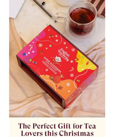 English Tea Shop Organic Holiday Super Goodness Collection - 12 Loose Leaf Pyramid Tea Bags - Buy Online on GoSupps.com