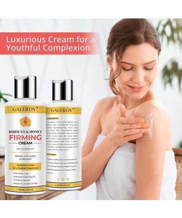 Hibiscus and Honey Firming Cream - Neck & Body Tightening Lotion for Sagging Skin and Double Chin Reduction - Anti Aging Formula - Buy Online on GoSupps.com