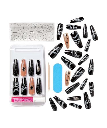 Kiss Halloween Special Design Nails - Stranger Things Coffin Shape Extra Long 28 Pack | Shop Now - Buy Online on GoSupps.com