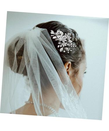 MERRYHAPY Bridal Hair Comb Clip Wedding Bridal Hair Comb Wedding Hair Accessories Wedding Bride Hair Comb Rhinestone Hair Accessories Rhinestone Hair Comb Flower Hair Comb Zinc Alloy - Buy Online on GoSupps.com