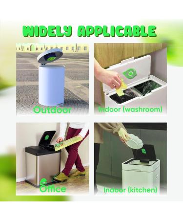 HOVUK Trash Can Freshener | 2-Pack Apple Scent Odor Remover for Kitchen Waste Buckets | Air Freshener & Self-Adhesive | Eco-Friendly Green Color - Buy Online on GoSupps.com