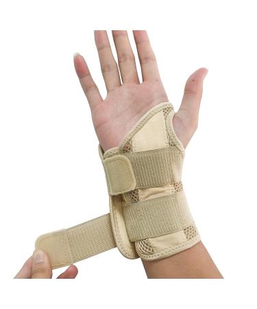 Buy Nucamper Breathable Wristwear Bandage with Metal Rail Stabilizer - Adjustable Wrist Support for Arthritis Tendinitis & Sprains - Unisex S/M Right-Handed - Buy Online on GoSupps.com