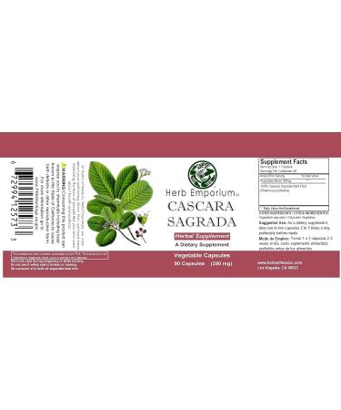 Herb Emporium Sacred Bark (Cascara Sagrada Rhamnus purshiana) 90 Capsules (700 mg) Herbal Supplement for Healthy and Easy Digestion (Pack of 1) - Buy Online on GoSupps.com