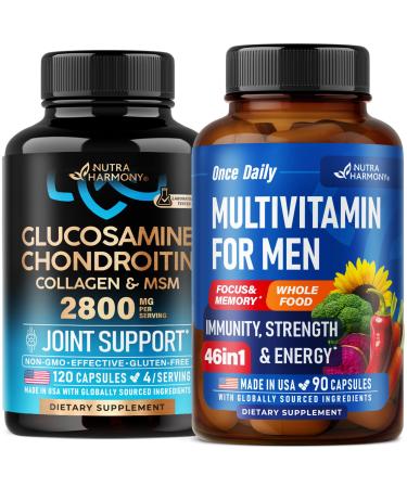 NUTRAHARMONY Glucosamine Chondroitin & Multivitamins for Men Capsules