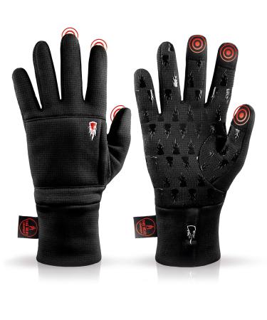 The Heat Company - Wind Pro Liner - Wind -repellent - Premium quality - water -repellent - Touchscreen gloves men & women - winter gloves: bicycle gloves & running gloves 9 |Ladies XL |Men M