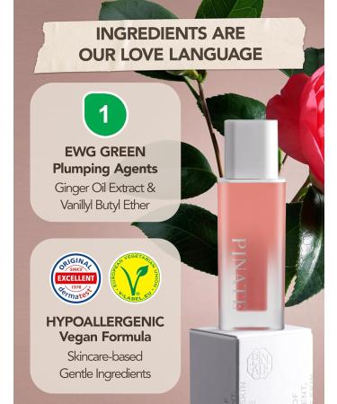 Buy Natural Bloom Korean Lip Oil Serum 0.14 fl oz | Moisturizing Plumping Tint with Camellia & Safflower Oils | Non-Irritating Color Changing in Pink Muhly | International Shipping Available - Buy Online on GoSupps.com