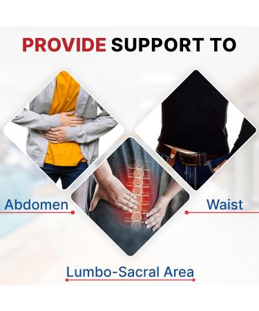 ITA-MED 8" Wide Breathable Abdominal Binder for Men | Post Surgery Tummy Tuck & Hernia Support | Body-Shaping Effect | Made in USA - White Large - Buy Online on GoSupps.com