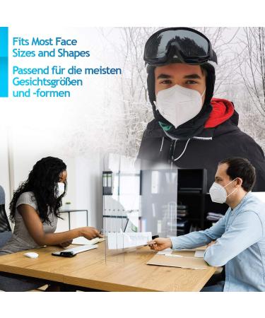 Virshields FFP2 Mundsprung Mask - 94% PFE 99.99% VFE 5-Layer Protection EN 149 Certified Bulk Options Made in EU - White Breathing Mask (40s Pack) - Buy Online on GoSupps.com