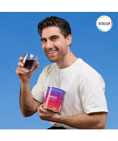 Energicup | Energizing drink preparation with guarana and adaptogenic mushrooms | Chocolate flavor | Concentration Immunity Energy | 240g 30 doses 1 month | Gluten-free | Made in France - Buy Online on GoSupps.com