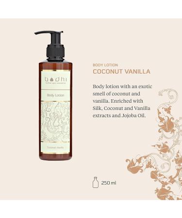 Bodhi Coconut & Vanilla Body Lotion 250 ml | Organic Moisture Care for Dry Skin & After-Sun Relief | 98% Natural Ingredients - Buy Online on GoSupps.com