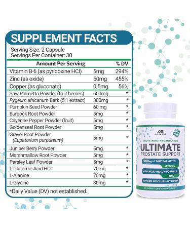 ALPHA RISE Best Over-The-Counter Prostate Support - Prostate Health Supplement for Men (60 Capsules) + ADK 10 Vitamin Supplement + Olive Oil for Better Absorption (90 Vegetarian Capsules) - Buy Online on GoSupps.com