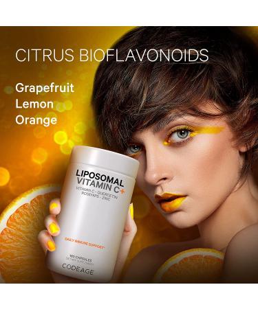 CodeAge Liposomal Vitamin C+ 180 Capsules - High Absorption Vitamin C for Immune Support - Buy Online on GoSupps.com