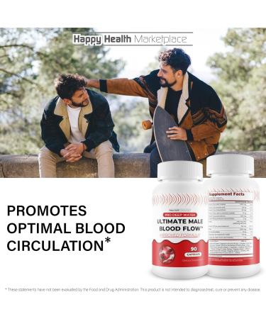 Pro Deep Water Ultimate Male Blood Flow - Improved Formula - Our Best Improved Blood Flow Supplement for Men - Advanced Blood Flow Support for Men - Our Best Circulation Supplement Alpha Boost Pills - Buy Online on GoSupps.com
