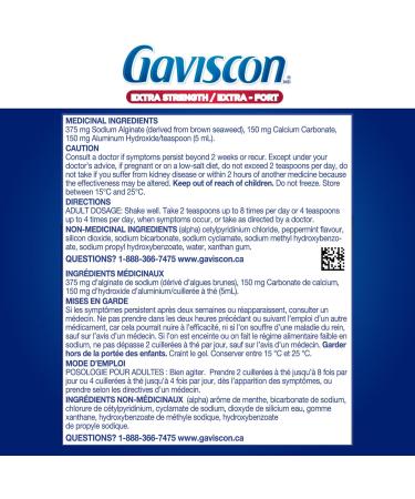 Gaviscon Heartburn Relief Extra Strength Liquid ICY Mint 600 ml - Buy Online on GoSupps.com