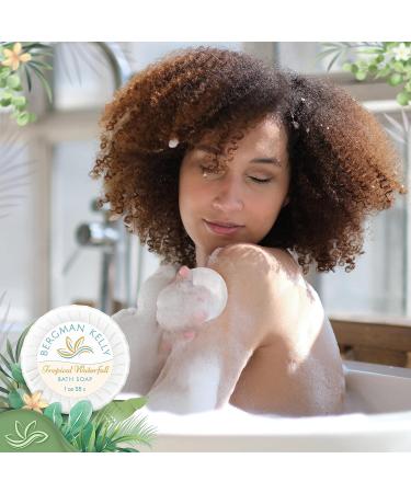 Bergman Kelly 2-in-1 Shampoo & Conditioner Soap Bars - Tropical Waterfall Scent - 100 pc Set | Hotel Amenities for Guests - Buy Online on GoSupps.com
