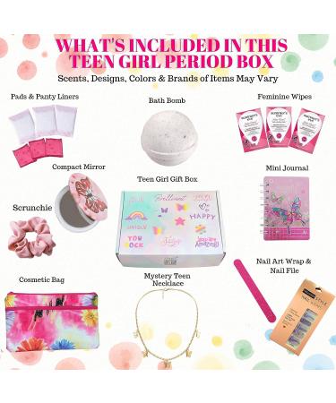Teen Girl First Period Kit for Girls 10-12 | Menstruation Puberty Gift Set | Preteen Girl's Welcome to Womanhood Gift - Buy Online on GoSupps.com