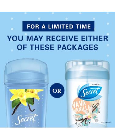 Secret Clear Gel Antiperspirant & Deodorant Vanilla - Pack of 2 - Buy Online on GoSupps.com