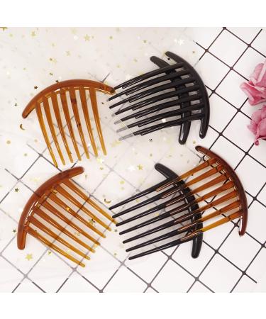 Honbay 6PCS 4 Inch Plastic French Twist Combs Hair Side Clips for Women and Girls - Buy Online on GoSupps.com
