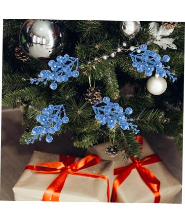 RORPOIR 10pcs Christmas Imitation Berries Christmas Stuffers Artificial Berry Christmas Fake Berry Curly Blue 19X5X5CM - Buy Online on GoSupps.com