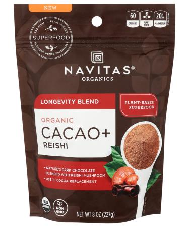 Navitas Naturals, Superfood Blend Longevity Cacao Reishi Organic, 8 Ounce