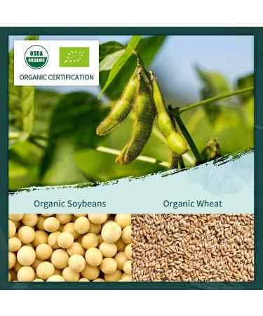 Soeos Organic Low Sodium Soy Sauce 16.2oz (480ml) - USDA Organic Dark Soy Sauce for Meat & Vegetables - Buy Online on GoSupps.com