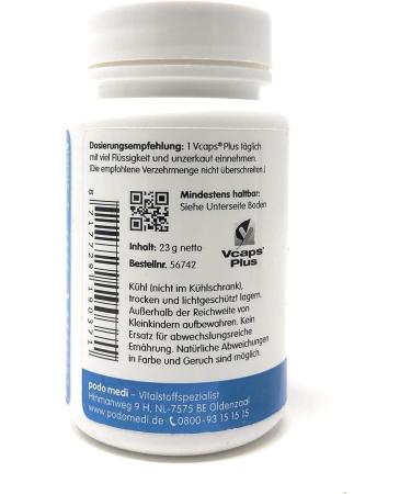 Woscha Manganese Energized 60 Veg Capsules - Vegan Supplement for Energy & Wellness | 23g - International Shipping Available - Buy Online on GoSupps.com