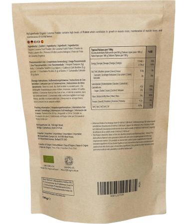 MySuperfoods Organic Lucuma Powder 1kg - Natural Antioxidant Source - Buy Online on GoSupps.com