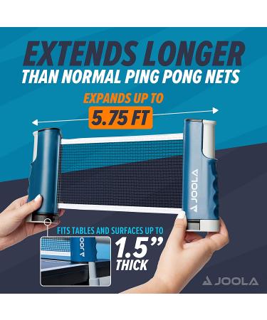 JOOLA Retractable Ping Pong Net - Portable Table Tennis Net for Any Table - Buy Online on GoSupps.com
