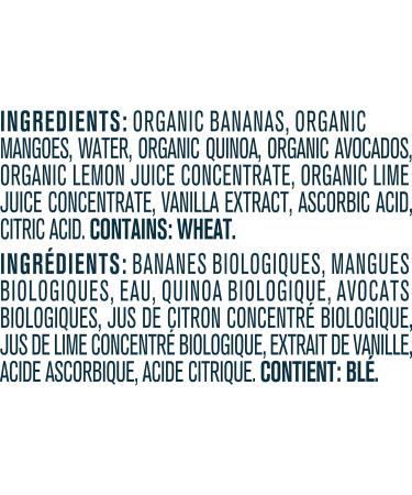 GERBER ORGANIC PUR E Banana Mango Avocado Vanilla Quinoa Baby Food Meal 6+ months 90 ml 12 Pack Packaging May Vary - Buy Online on GoSupps.com