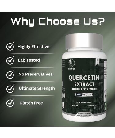 Quercetin Extract Capsules Non-GMO,Gluten-Free, Vegetarian Supports Overall Health Strength Energy (120 Capsules) 120 Count (Pack of 1) - Buy Online on GoSupps.com