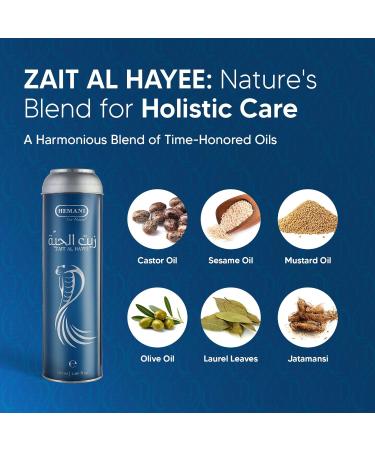 Hemani Zait Al Hayee 100% Natural Hair Oil 120ml - Pack of 1 - Buy Online on GoSupps.com