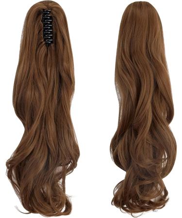 FXYTK Claw Clip Ponytail Hair Extension - 18 Curly Light Auburn - Buy Online on GoSupps.com
