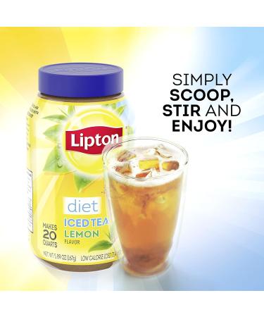 Lipton Diet Iced Tea Sugar Free - Lemon - 5.9 Oz - Buy Online on GoSupps.com