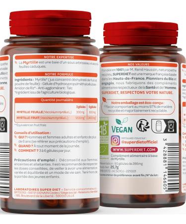 SUPER DIET: Organic Blueberry capsule - Buy Online on GoSupps.com