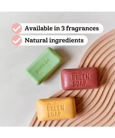 Marcel's Green Soap Shower Bar - Argan & Oudh | 100% Eco-Friendly Vegan & Biodegradable | 150g (Pack of 2) - Buy Online on GoSupps.com