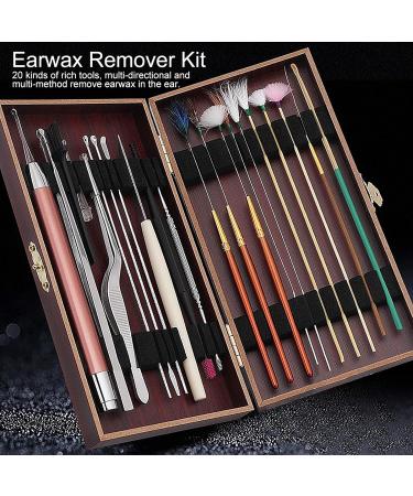 Earwax Remover Kit 20pcs Ear Wax Pickers Stainless Steel Earwax Remover Kit Ear Wax Removal Spoon Curette Tweezers Cleaning Tool - Buy Online on GoSupps.com