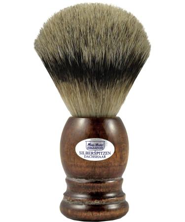 Hans Baier Exclusive shaving brush dark stained beech
