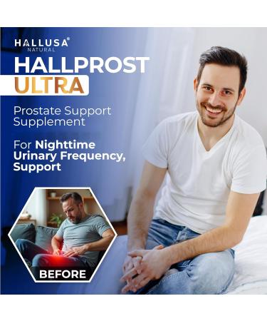 Hallprost Ultra - Prostate Health Supplement + Free Hallvigor (Korean Ginseng) | DHT Blocker Urinary Tract Bladder Support Frequent Urination | Saw Palmetto Lycopene Pygeum Pumpkin Seed | 180 ct - Buy Online on GoSupps.com