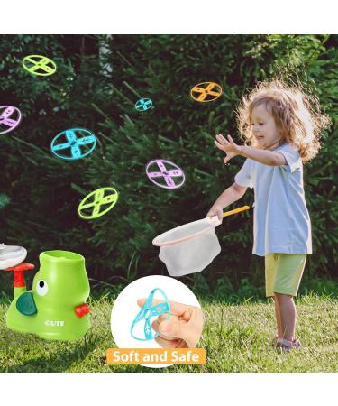 Sitodier Fly Slice Launcher Toy - Flying Saucer Outdoor Toy for Kids Aged 3-12 | Engaging Pressing & Catching Activity for Young Girls - Buy Online on GoSupps.com