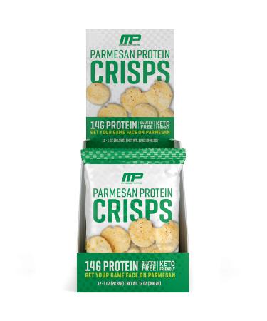 MusclePharm Protein Cheese Crisps, 14g Protein, Parmesan, 1 Ounce, 12 Count