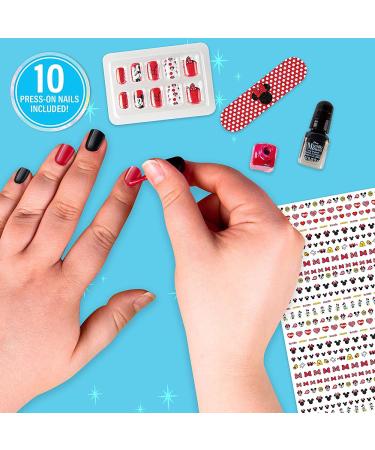 Fashion Angels Minnie Mouse Nail Design Set - 400+ Decals, Stickers, Polish, Press-On Nails, Emery Board - Girls 8 - Buy Online on GoSupps.com