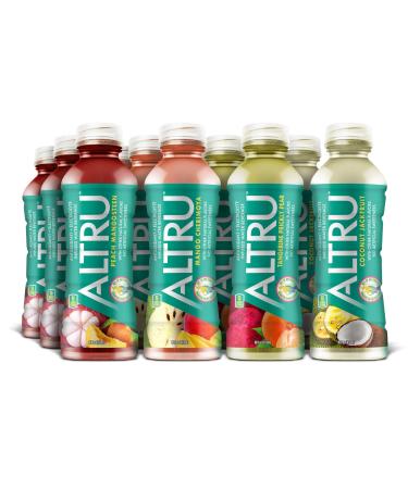 ALTRU Exotic Fruit Flavored Water with Patented Antioxidant & Electrolyte Blend with Glutathione, 12 pack (16 oz bottles), Keto, Zero Sugar (Variety Pack)
