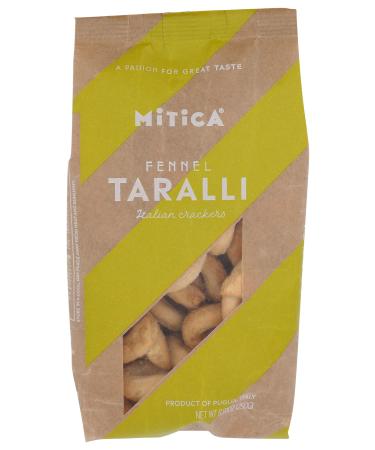 Mitica, Taralli Fennel, 8.8 Ounce Fennel 8.8 Ounce (Pack of 1)