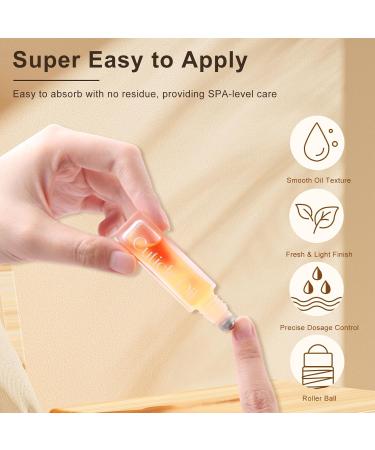 Arousar Cuticle Oil 5pcs 10ml Nail Oils Set Rollerball Applicator for Nails Natural Cuticle Care Kit Essential Oils for Nails Smoothing Nourishing and Moisturizing Sweet Almond B-Almond/ Vanilla/ Honey Milk/ Rose /Lavender - Buy Online on GoSupps.com