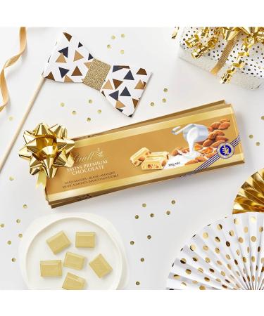 Lindt - Maxi Tablette SWISS PREMIUM CHOCOLATE Blanc Amandes - Chocolat Blanc 300g Chocolate Blanc Amandes 300g - Buy Online on GoSupps.com